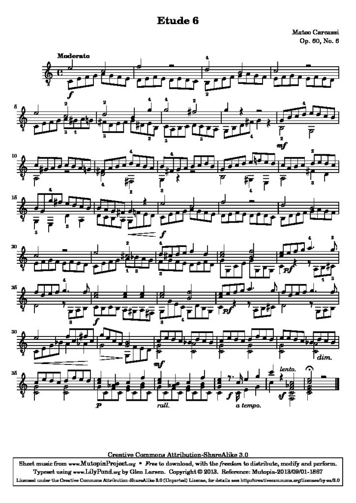 carcassi etude no 3 op 60 pdf