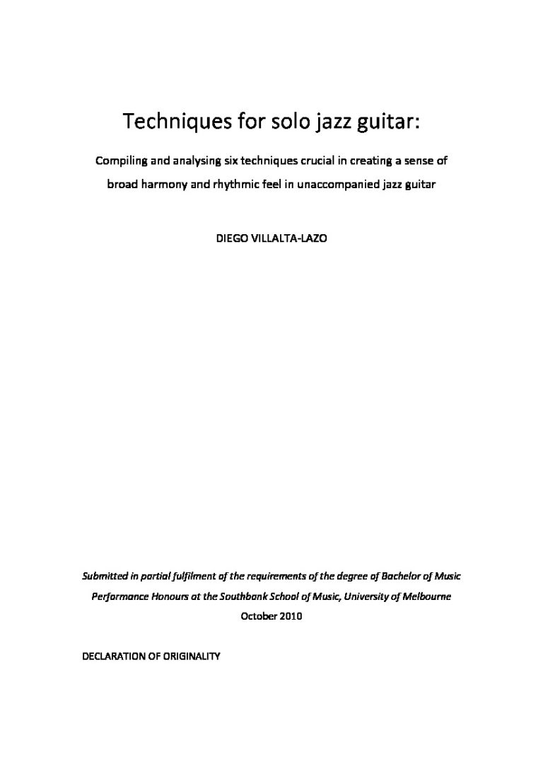 jazz thesis pdf