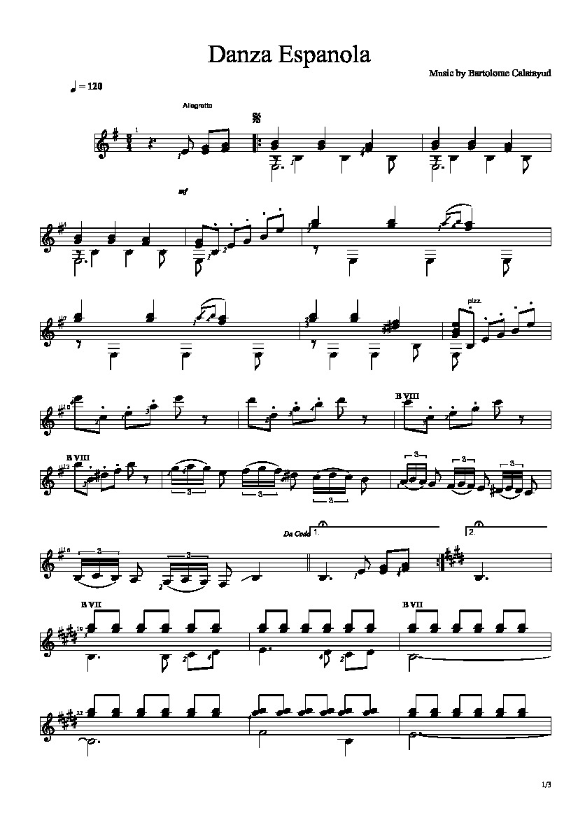 Caramba! - Calatayud, Bartolomé (1882 - 1973) - Tablature Sheet music for  Guitar (Solo)