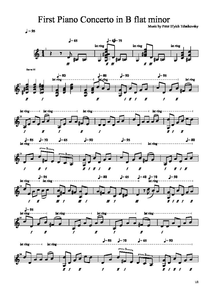 classical piano song e-flat minor run